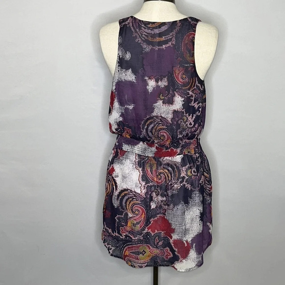 Free People Falling for Georgette Tank Style Lace Up Pocket Dress - Size Small - Picture 4 of 7